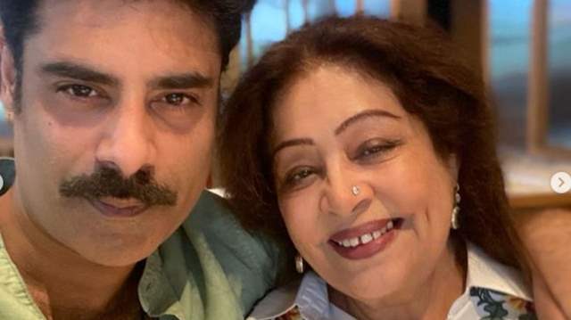 Kirron Kher and Sikander Kher