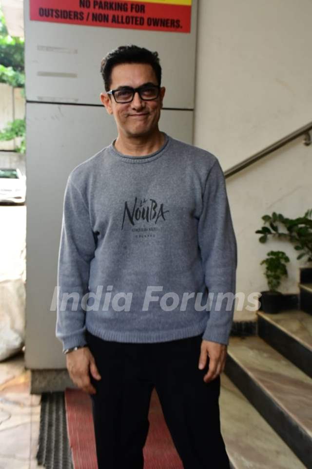 Aamir Khan spotted in the city Media