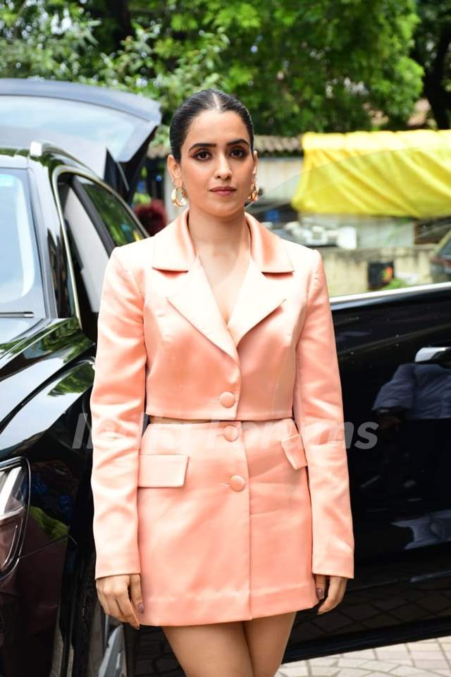 Sanya Malhotra snapped at the trailer launch of Hit – The First Case