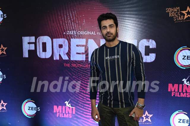 Arjan Bajwa snapped at the premiere of film Forensic