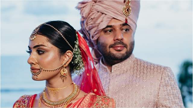 Shritama and Akash from their wedding