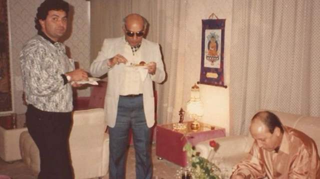 Rishi Kapoor, Yash Chopra and Anupam Kher