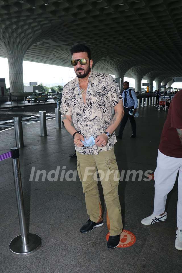 Sanjay Dutt spotted at Mumbai airport