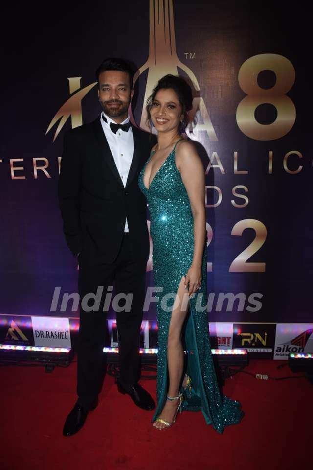 Ankita Lokhande poses with Vicky jain clicked at The International Iconic Awards 2022