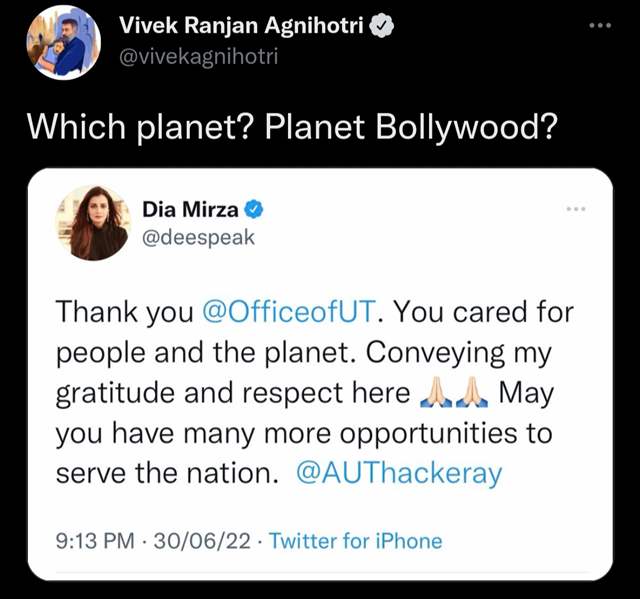 Vivek Agnihotri's tweet