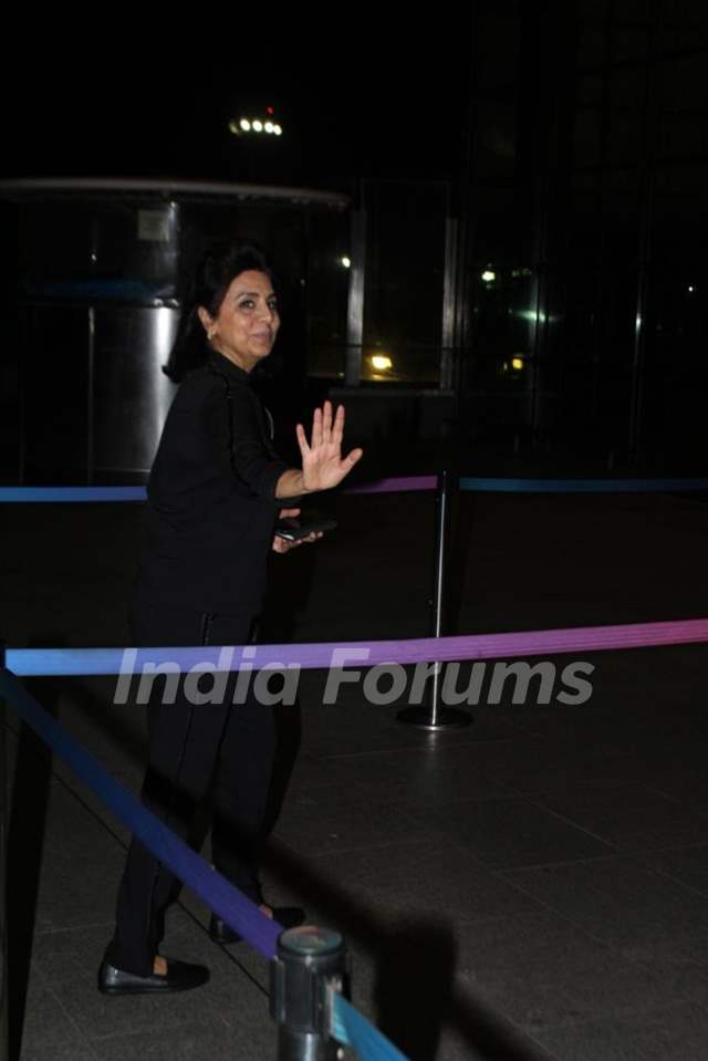 Neetu Kapoor spotted at the Mumbai airport