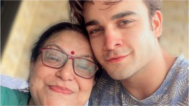 Krishna Kaul and his mother