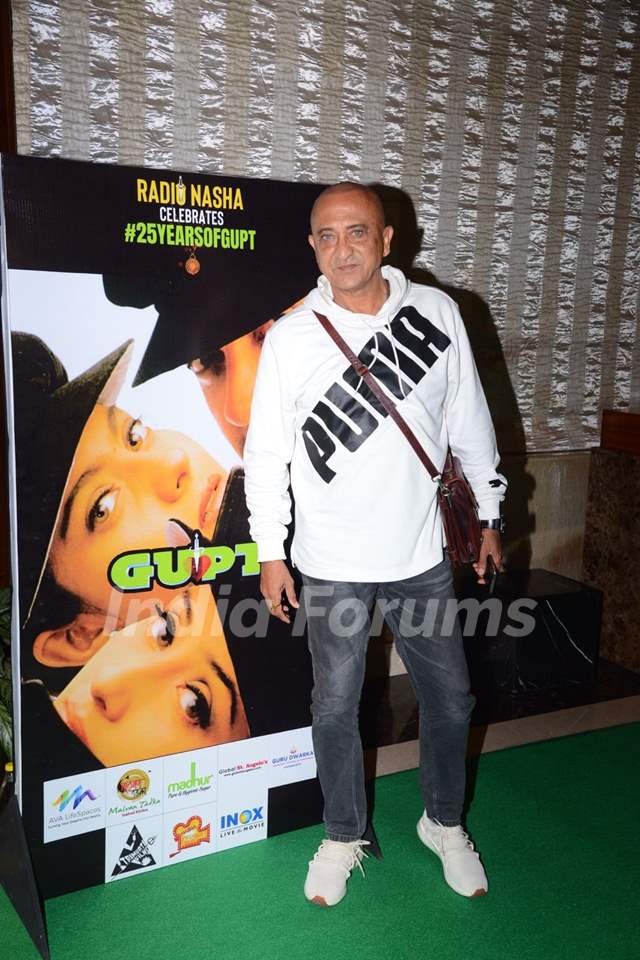 Tej Sapru snapped the special screening of Gupt
