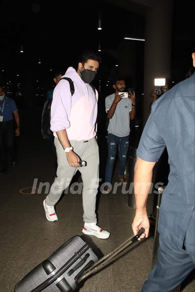Abhishek Bachchan spotted at the Mumbai airport