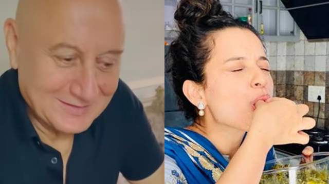 Anupam Kher and Kangana Ranaut 