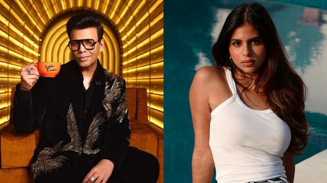 Karan Johar and Suhana Khan 