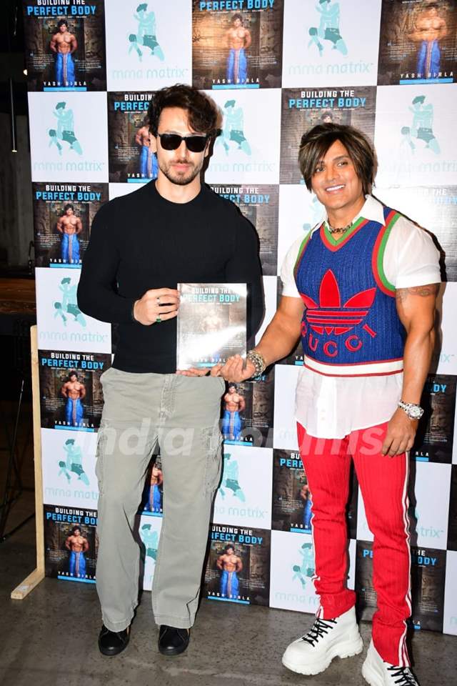 Tiger Shroff with Yash Birla spotted for book launch in Bandra