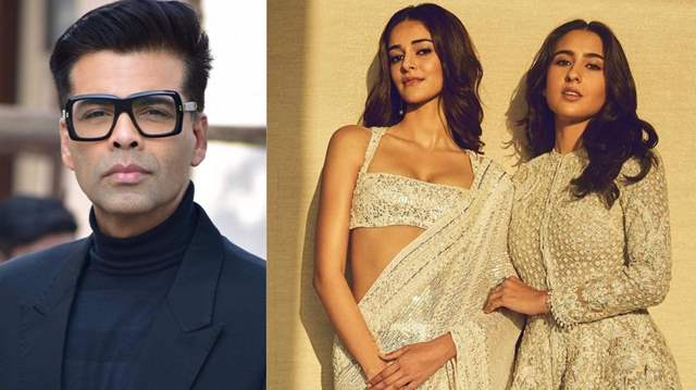 Karan Johar, Sara Ali Khan and Ananya Panday