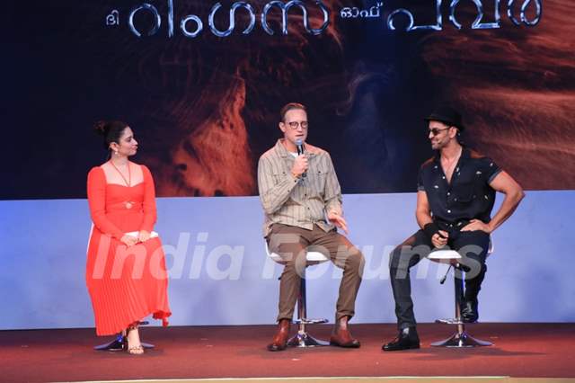 Tamannaah Bhatia and Hrithik Roshan clicked at the press conference of The Lord of the Rings: The Rings of Power at The St. Regis Hotel in Lower Parel
