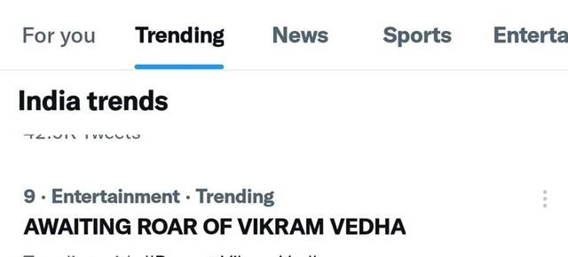 Vikram Vedha Trend