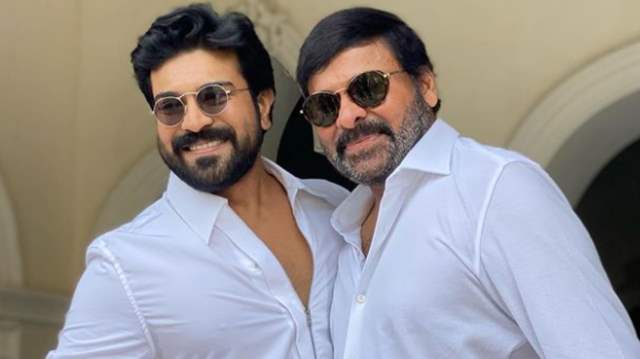 Ram Charan and Chiranjeevi