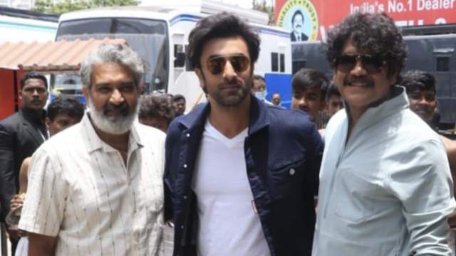 SS Rajamouli, Ranbir Kapoor and Nagarjuna 