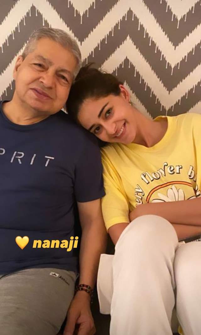 Ananya and her Grandfather 