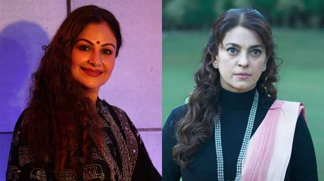 Ayesha Jhulka and Juhu Chawla