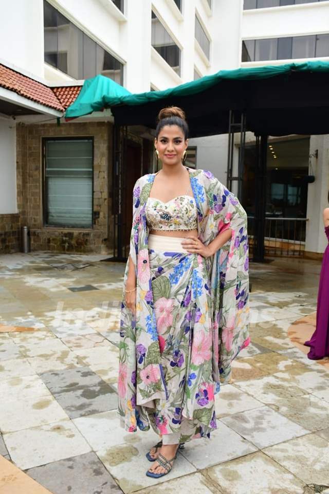 Shreya Dhanwanthary snapped promoting film Chup in the city