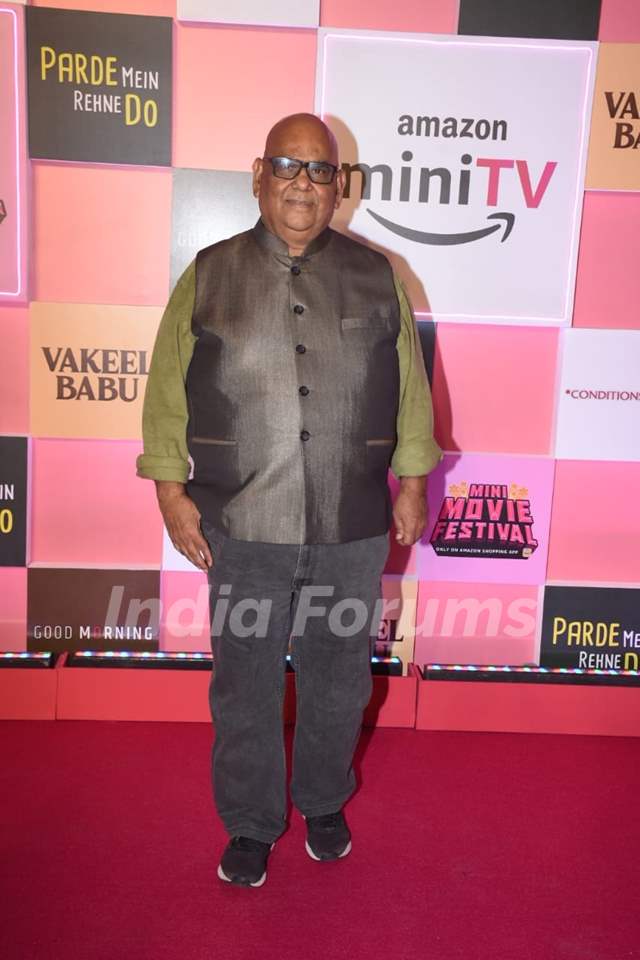 Satish Kaushik snapped at the Amazon MiniTV movie festival