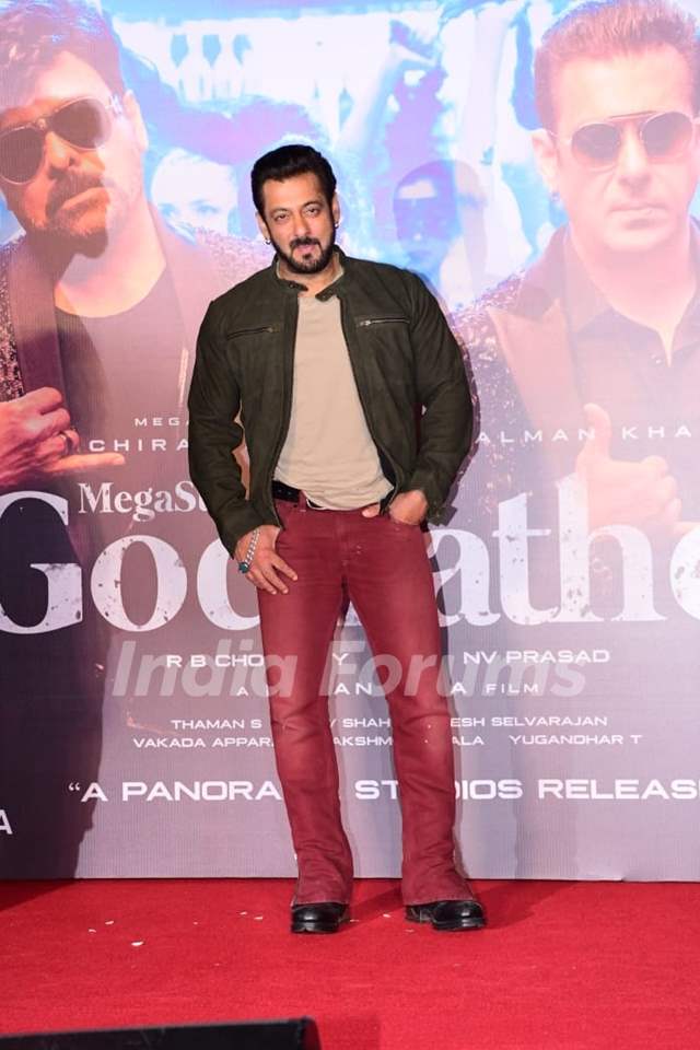 Salman Khan snapped at Hindi trailer launch of Godfather at PVR Juhu