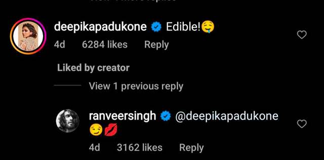 Deepika Padukone's comment