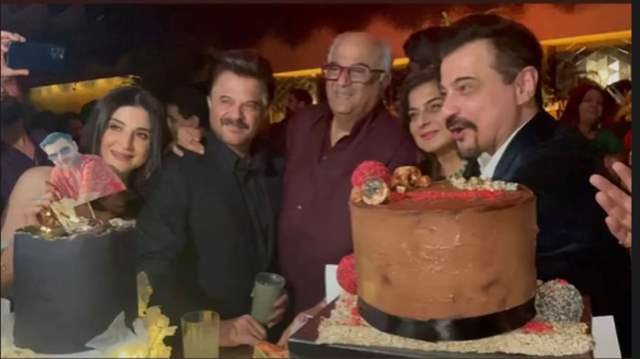 Sanjay Dutt celebrates Iqra and Shahraan's birthday - Rediff.com