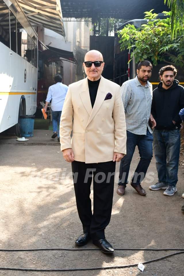 Anupam Kher spotted promoting upcoming film Uunchai