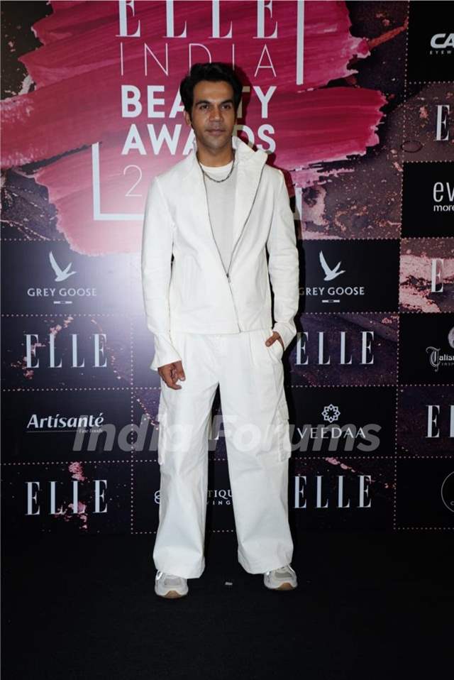 Rajkummar Rao pulled off an all white look at the Elle Beauty Awards
