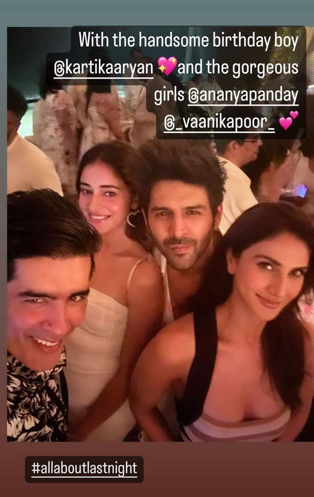 Manish Malhotra's Instagram story 