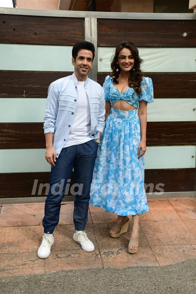 Tusshar Kapoor and Seerat Kapoor spotted promoting upcoming film Maarrich 