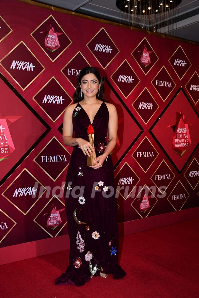 Rashmika Mandanna grace Nykaa Femina Beauty Awards 2022