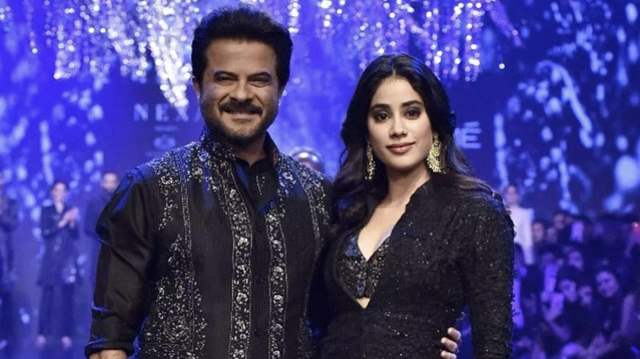 Anil and Janhvi Kapoor 