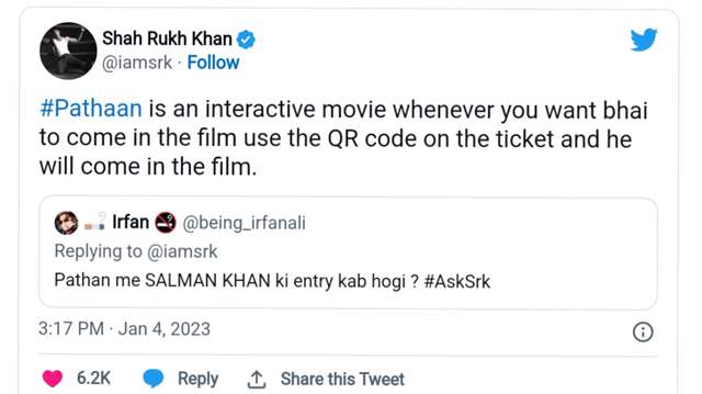 SRK's tweet