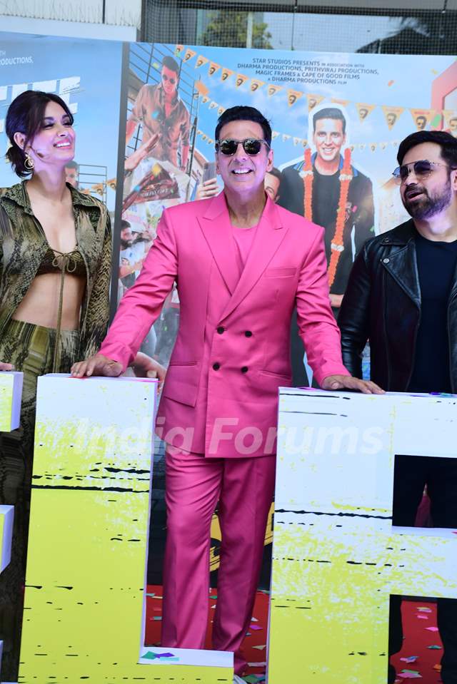 Akshay Kumar snapped at the trailer launch of Selfiee