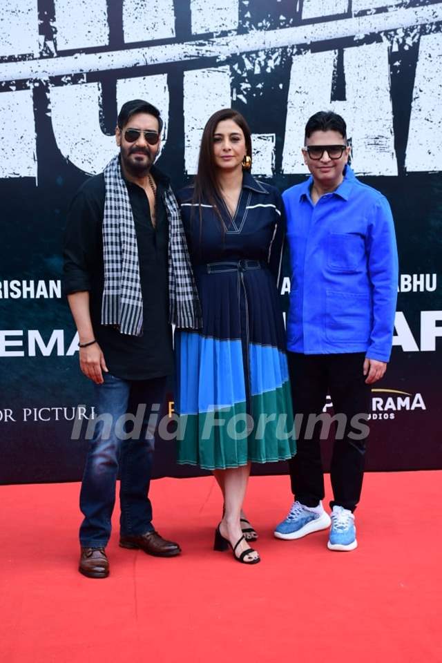 Bhushan Kumar, Ajay Devgn, Tabu grace the teaser launch of Bholaa