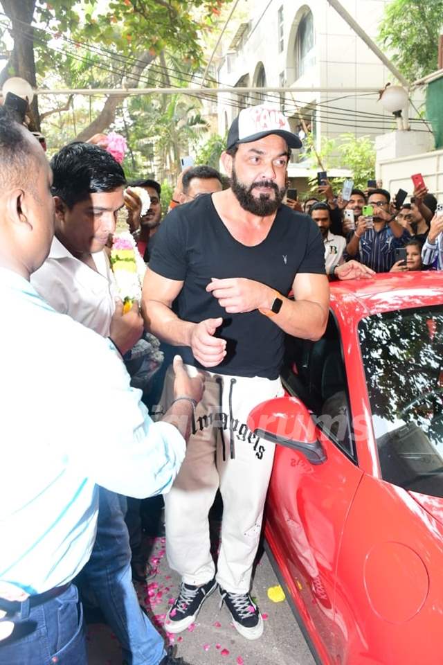 Bobby Deol celebrates his birthday at Sunny Super Sound in Juhu