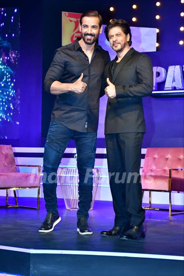 John Abraham, Shah Rukh Khan attend the press conference on the success of Pathaan 