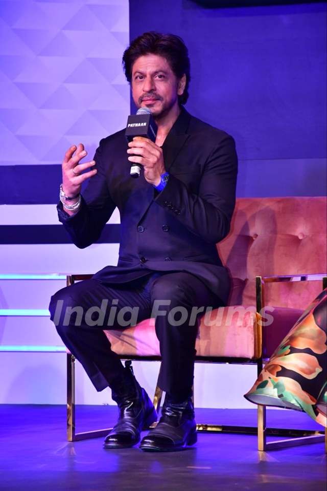 Shah Rukh Khan attend the press conference on the success of Pathaan