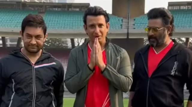 Aamir Khan, Sharman Joshi and R Madhavan 