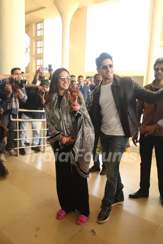 Celebrities snapped at the Jaisalmer airport