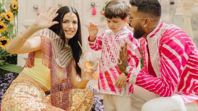 Natasa and Hardik Pandya