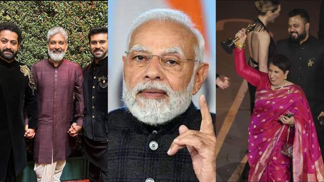 Team RRR, Narendra Modi and Guneet Monga 