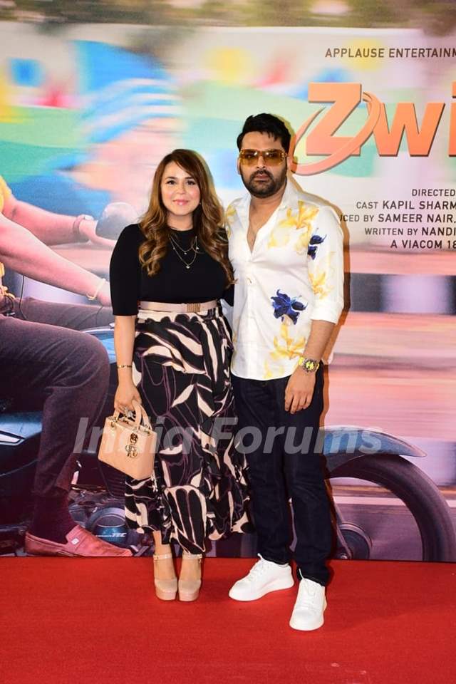 Kapil Sharma, Ginni Chatrath attend the premiere of Zwigato