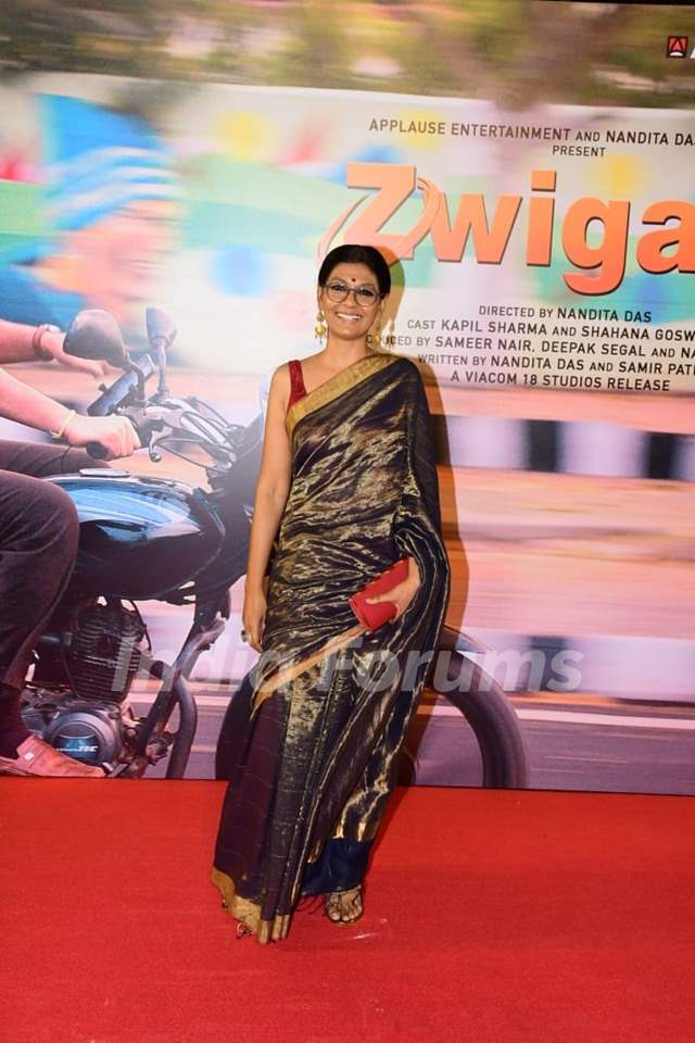 Nandita Das attend the premiere of Zwigato