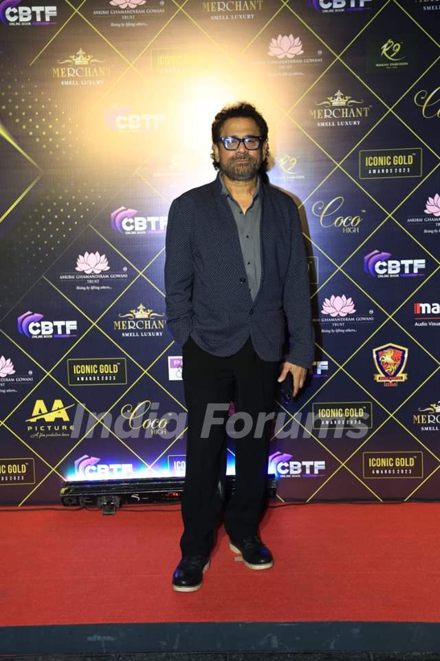 Anees Bazmee snapped attending the Iconic Gold Awards 2023