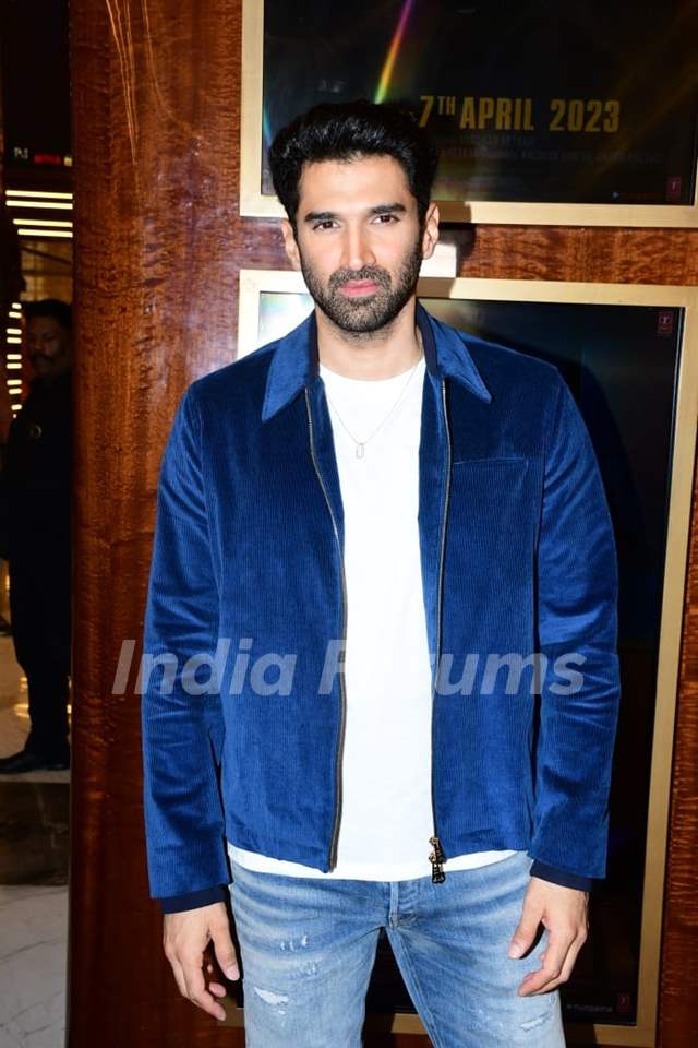 Aditya Roy Kapur snapped at the trailer launch of the Gumraah
