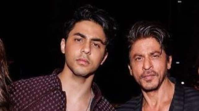 Aryan and Shah Rukh Khan