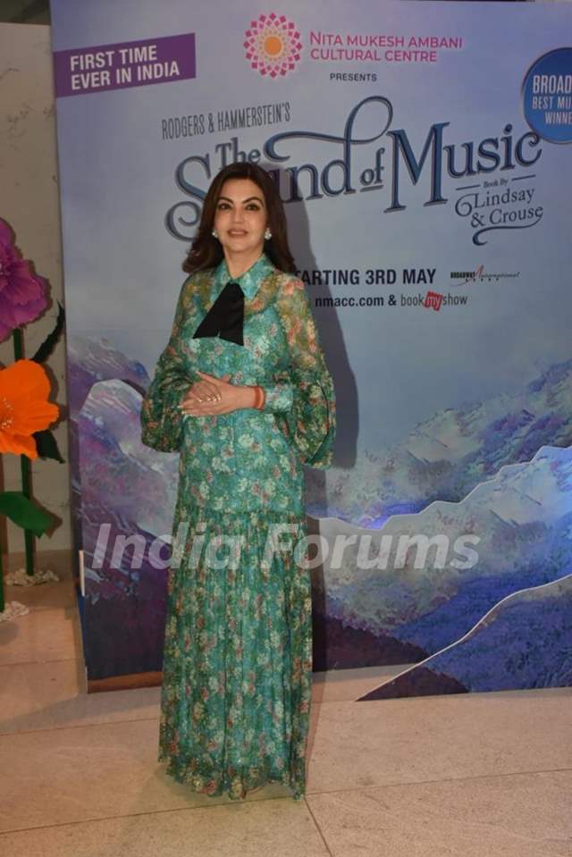 Nita Ambani snapped for inaugration show of The Sound Of Music at NMACC 